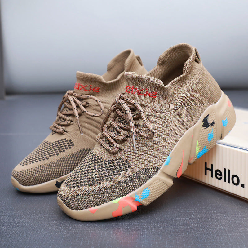 Herren nan sockenähnliche Strick-Sneaker mit nahtlosem Obermaterial und gedämpfter EVA-Plateausohle Echo Archiv