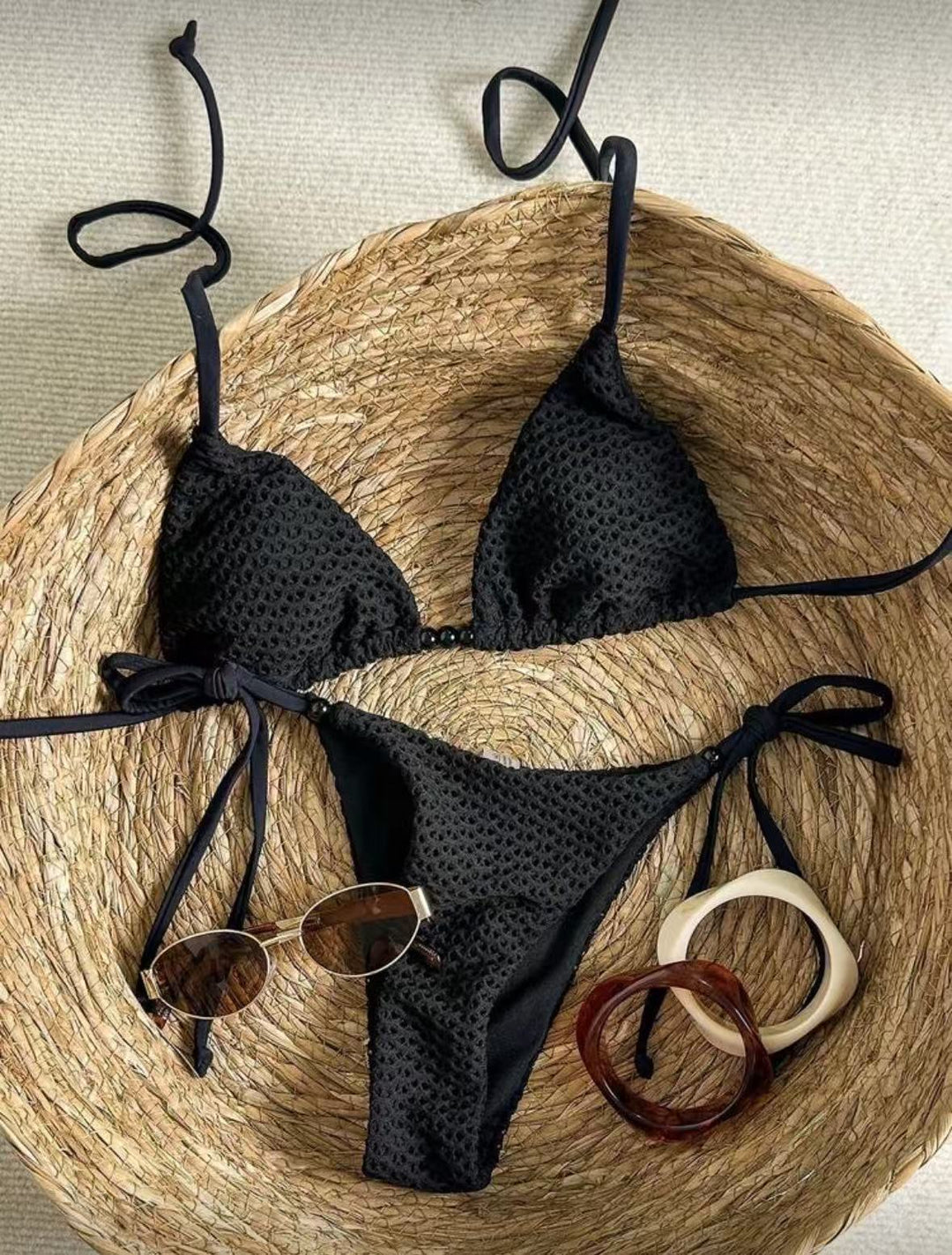 Damen Netz-Bikini mit verstellbaren Trägern Echo Archiv