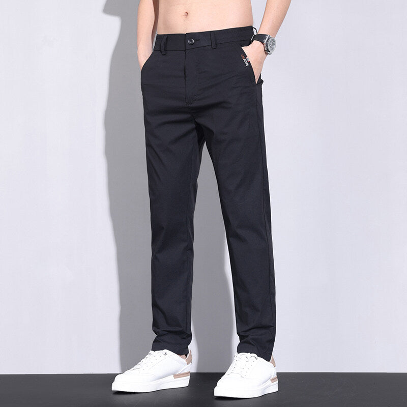 Herren modische Chino-Hose mit elastischem Bund und praktischen Seitentaschen Echoarchiv