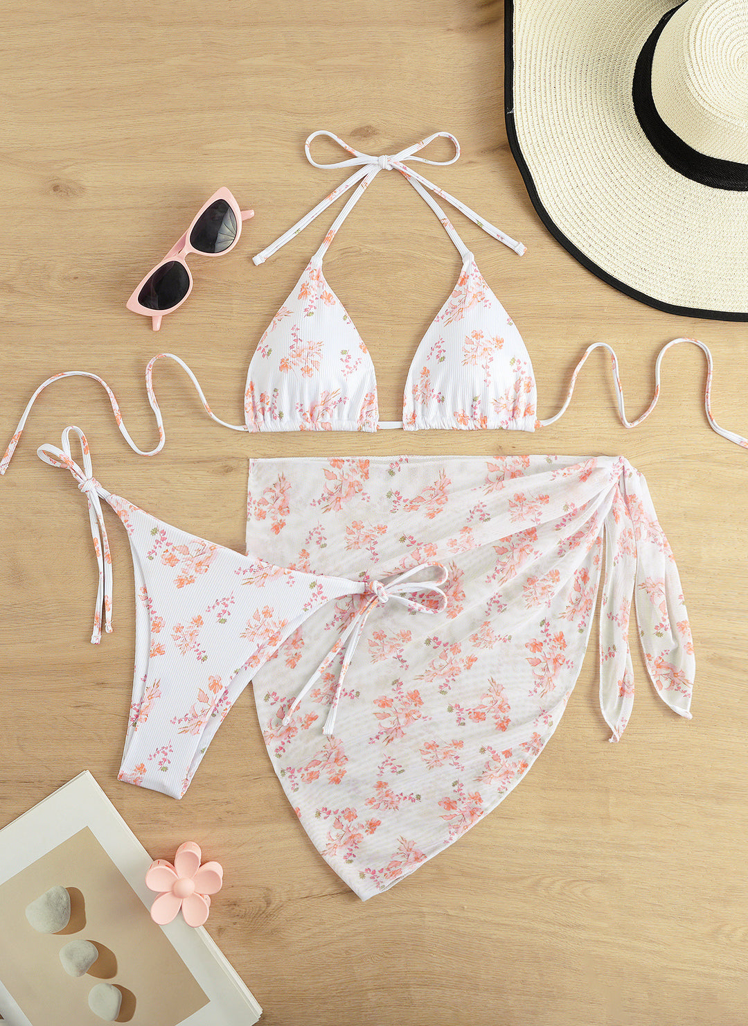 Damen Triangel-Bikini-Set mit elegantem Wickelrock Echo Archiv