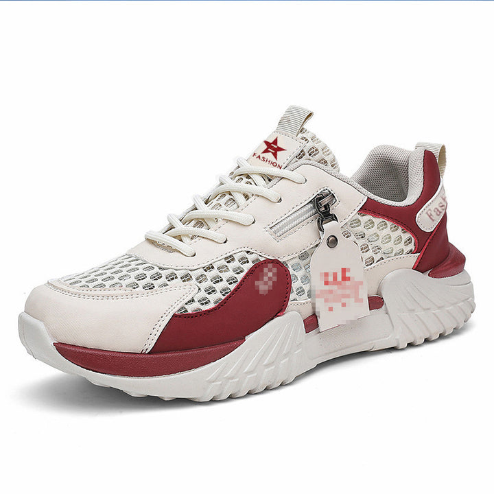 Herren Mesh-Chunky-Sneaker mit seitlichem Reißverschluss und dämpfender Profilsohle Echoarhiv