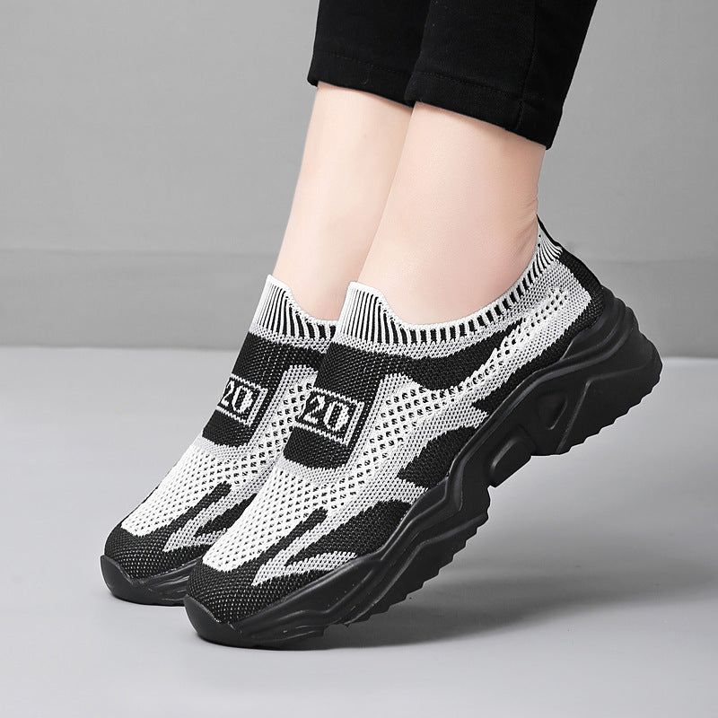 Damen nan nahtloser Strick-Sneaker mit sockenartigem Einstieg und geformter Komfortsohle Echo Archiv