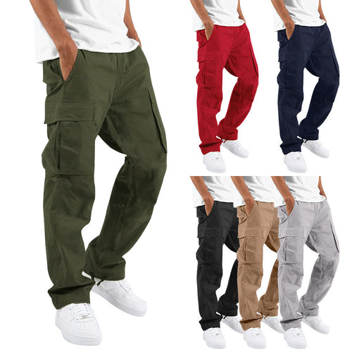 Herren Cargo-Hose mit praktischen Seitentaschen und elastischem Bund Echoarchiv