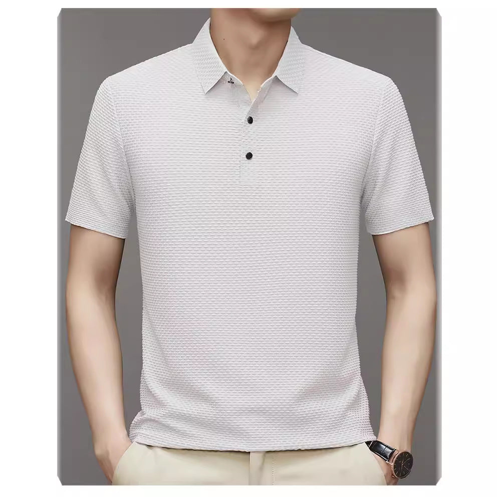 Herren Struktur Polo Shirt Echoarchiv
