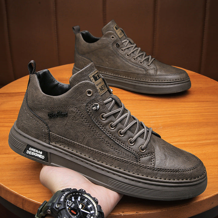 Damen modische High-Top Sneakers mit hochwertigem Lederobermaterial Echo Archiv
