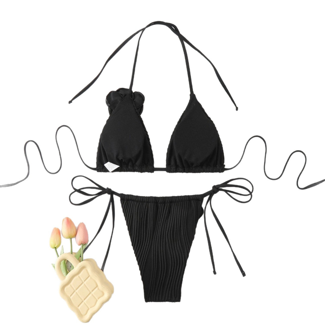 Damen Triangel-Bikini mit aufwendigem Blumendetail Echo Archiv