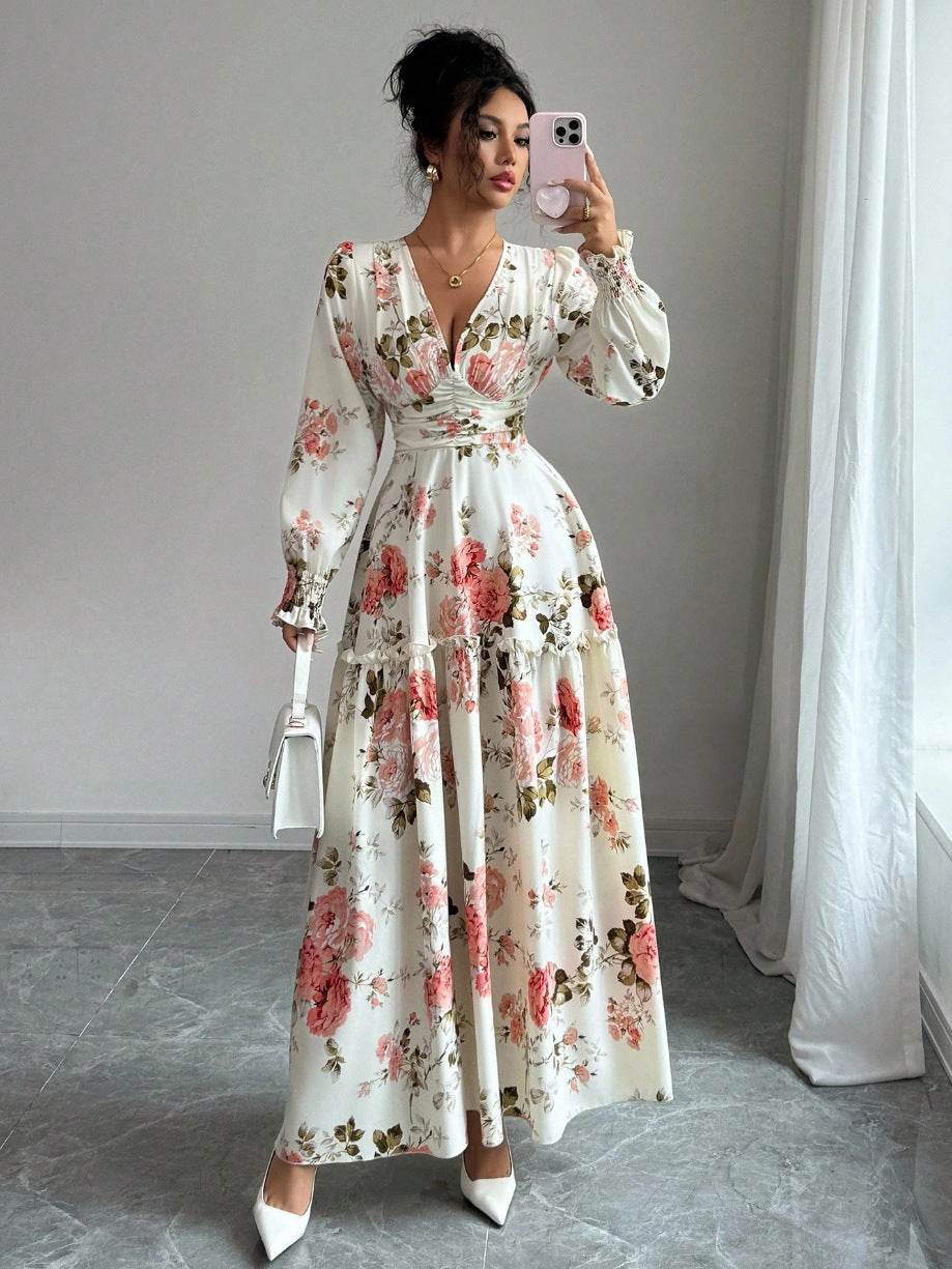 Damen Maxikleid mit floralen Details Echo Archiv
