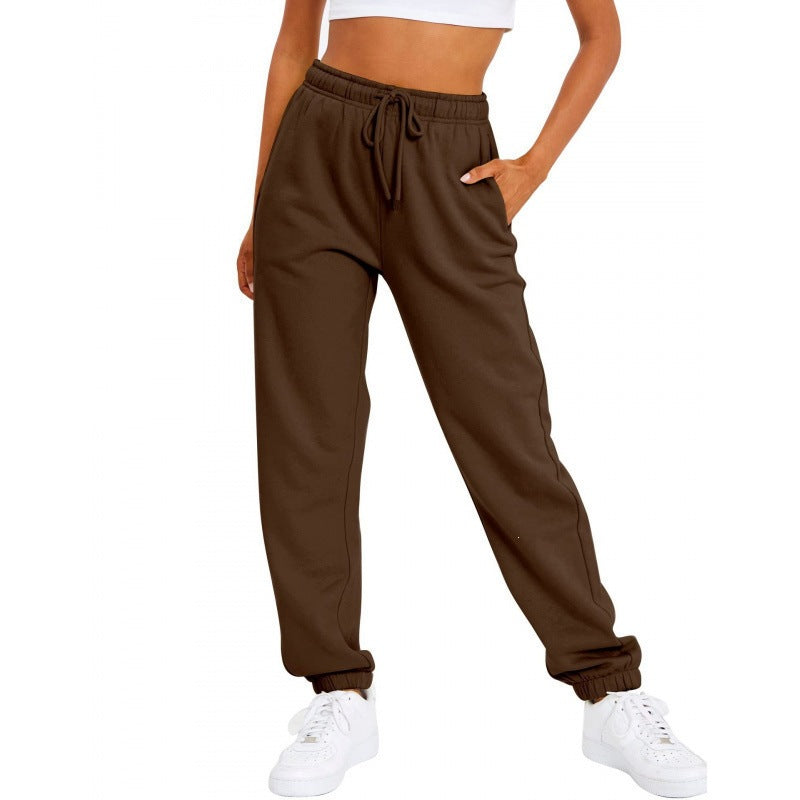 Damen nan locker sitzende Jogginghose mit hohem Komfortbund, verstellbarem Kordelzug und tiefen Seitentaschen Echo Archiv