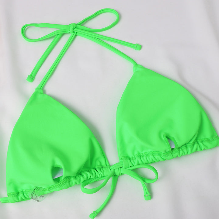 Damen Triangel-Bikini mit verspielten Schleifen und hohem Beinausschnitt Echo Archiv