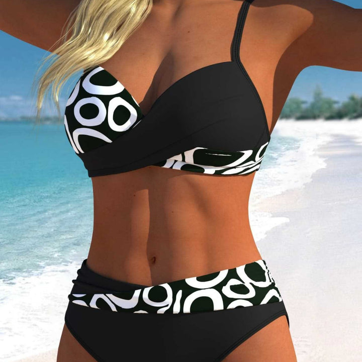 Damen Bikini-Set mit verführerischem Wickeldesign und hübschem Muster Echo Archiv