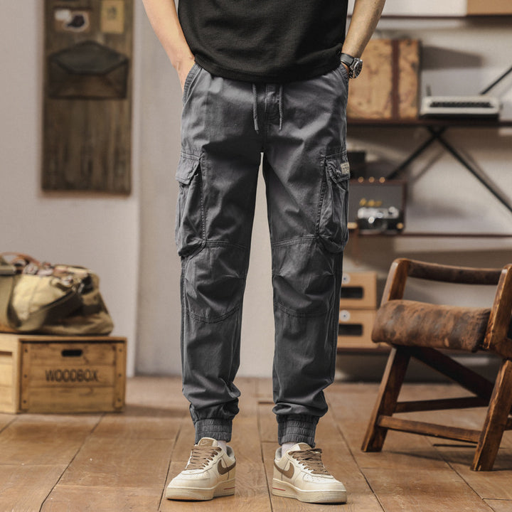 Herren Cargo-Jogginghose im Utility‑Stil mit elastischem Tunnelzugbund und verstärkten Kniepaneelen Echo Archiv