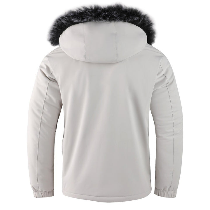 Herren isolierte Winterjacke mit abnehmbarem Fleecekragen Echoarchiv