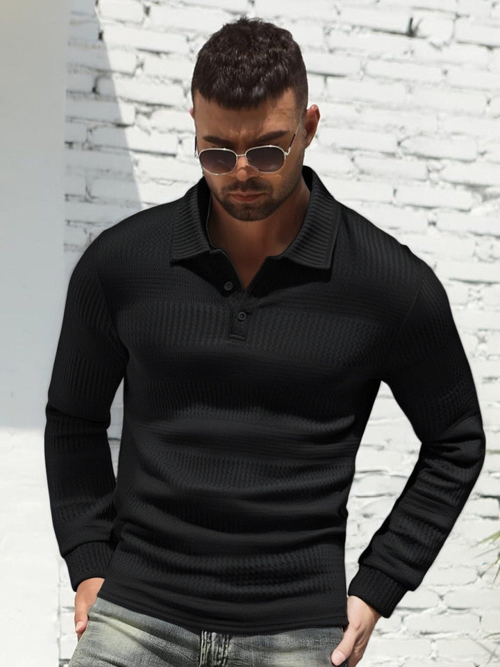 Herren Langarm Poloshirt Echoarchiv