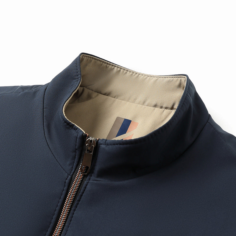 Herren isolierte Übergangsjacke mit praktischem Stehkragen Echoarchiv