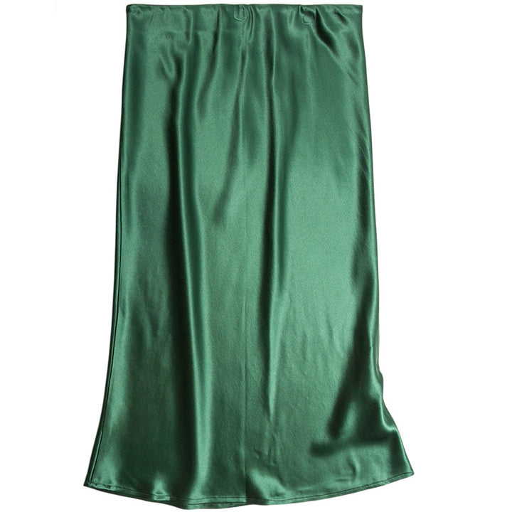 Damen Eleganter Satin Midirock Echoarchiv