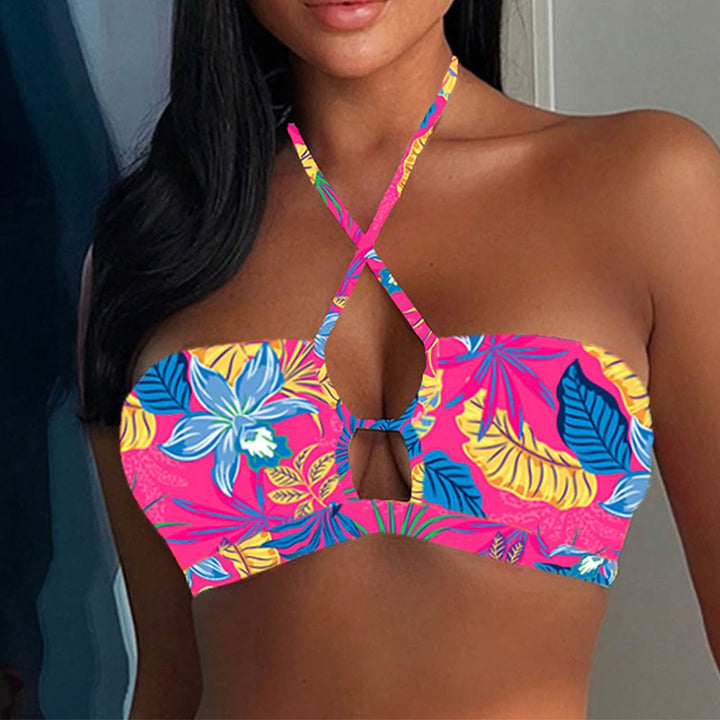 Damen Bandeau-Bikini mit modischem Wickeldetail Echo Archiv
