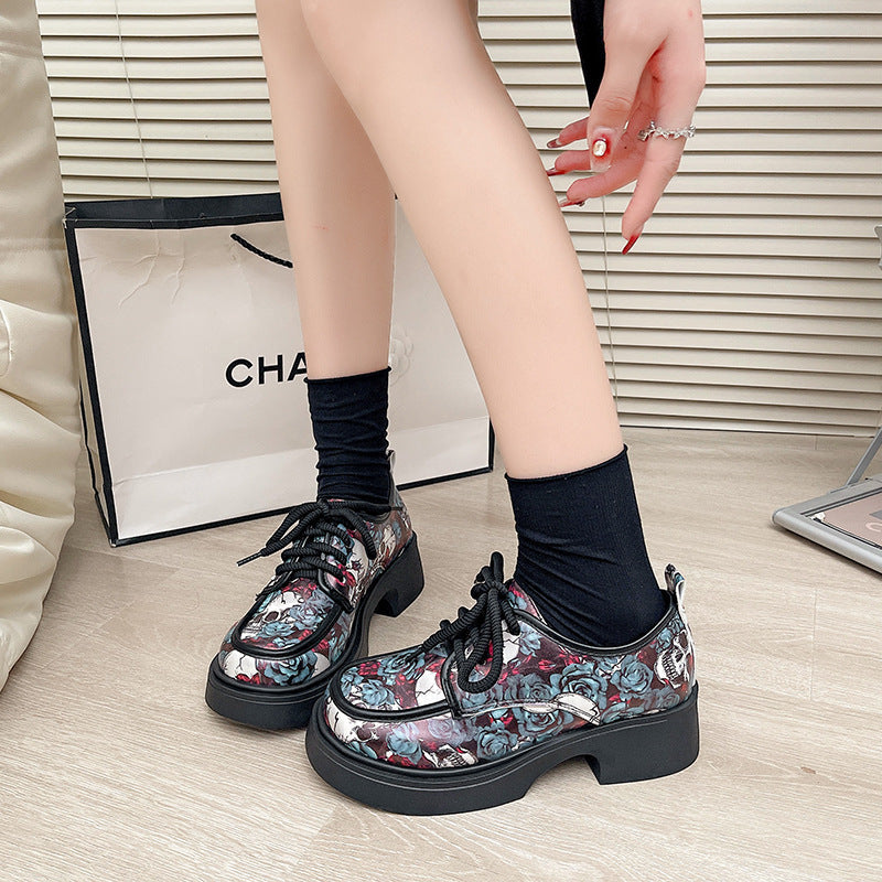 Damen Modische Plateausneaker mit floralem Muster und ausgefallenem Design Echo Archiv
