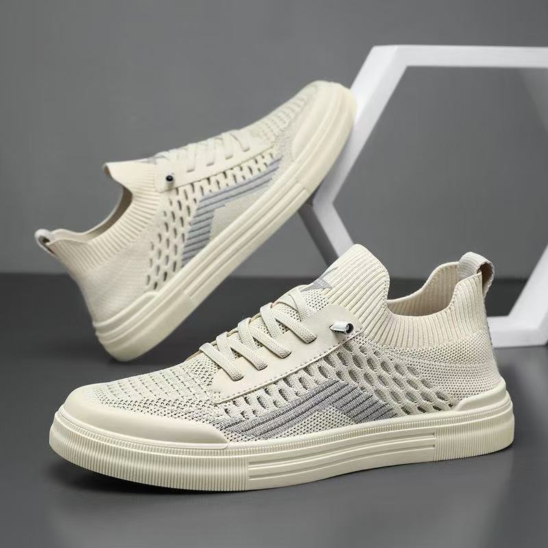 Herren Atmungsaktive Strick-Sneaker mit sockenhaftem Schaft und dämpfender Gummisohle Echoarhiv – Norré