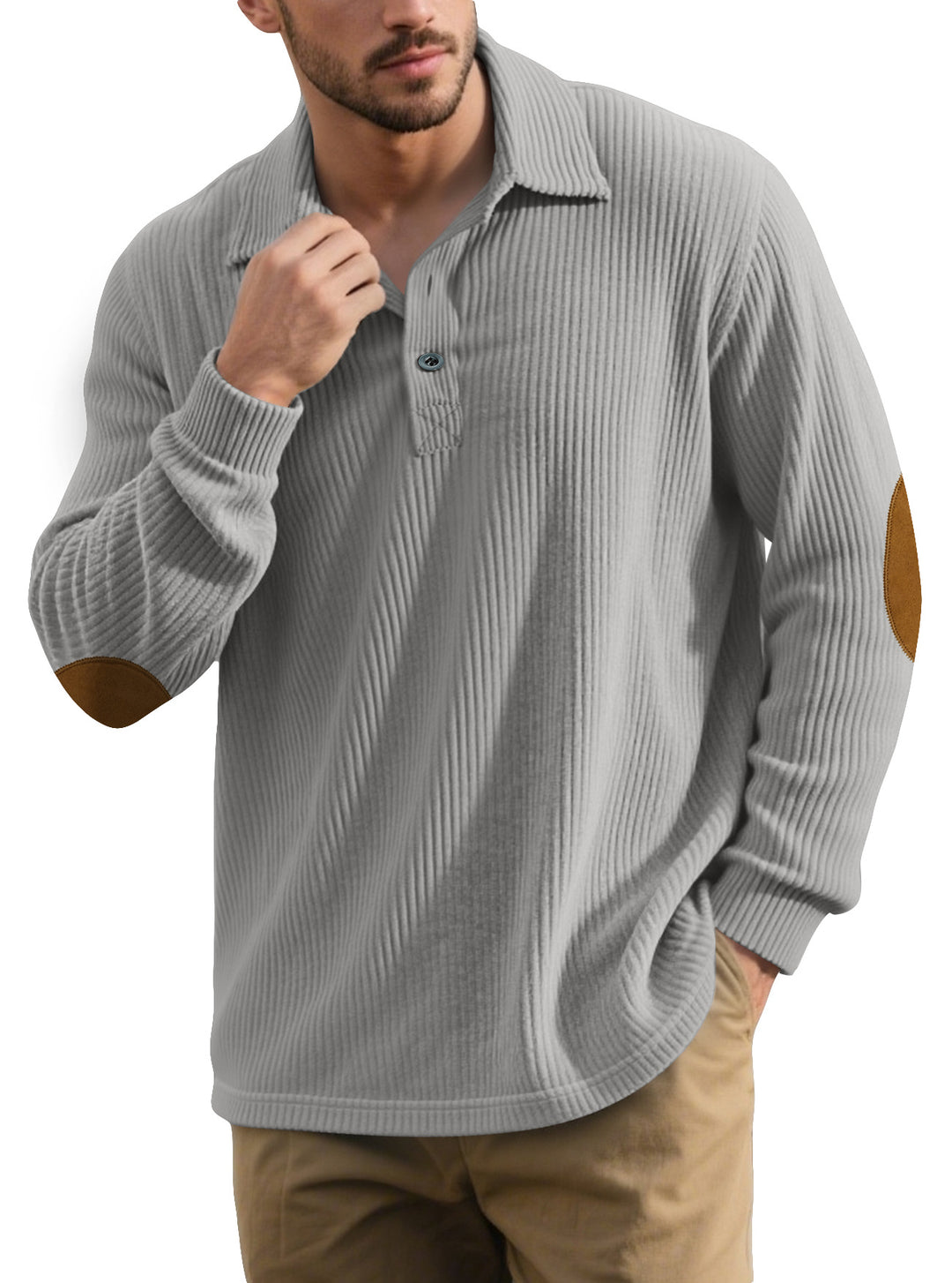 Herren klassischer Button-Down Pullover Echoarchiv