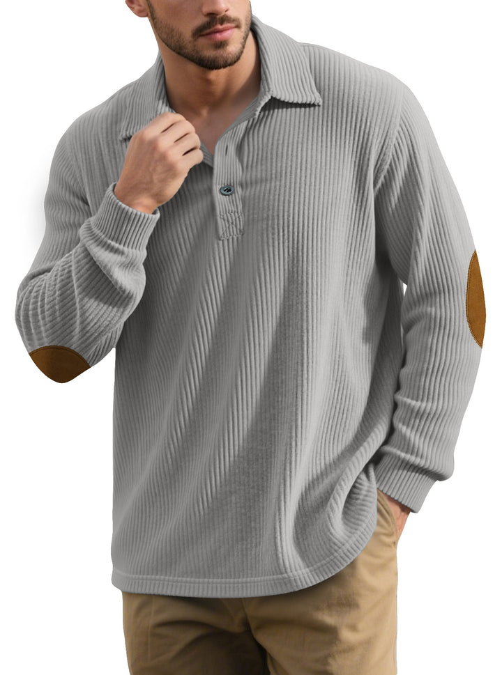 Herren klassischer Button-Down Pullover Echoarchiv