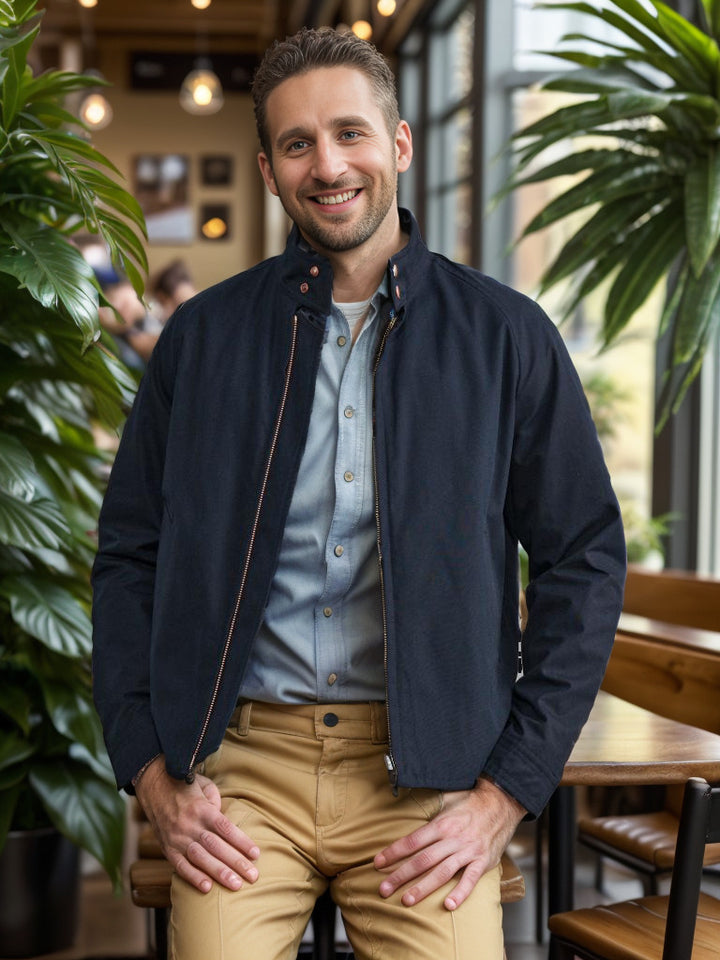 Herren moderne Übergangsjacke im minimalistischen Design Echoarchiv