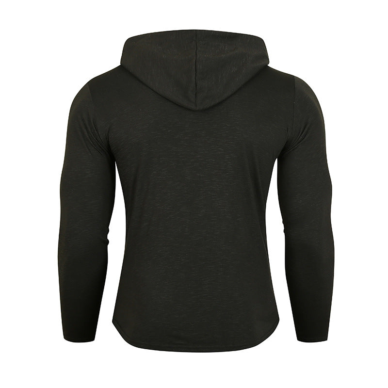 Herren Sportlicher Kapuzenpullover mit funktionalen Reißverschlusstaschen Echoarchiv