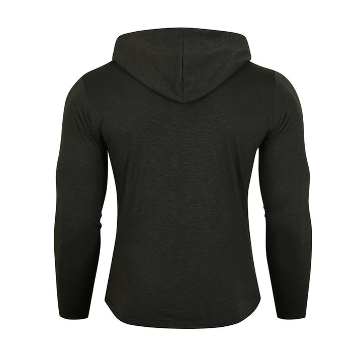 Herren Sportlicher Kapuzenpullover mit funktionalen Reißverschlusstaschen Echoarchiv