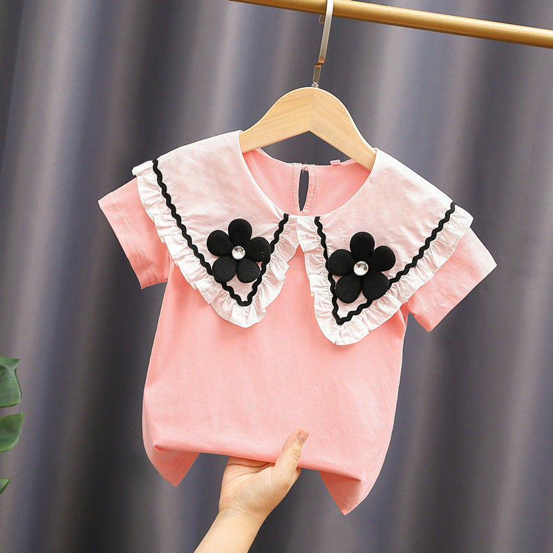 Damen elegante und verspielte Bluse mit Volantkragen Echo Archiv