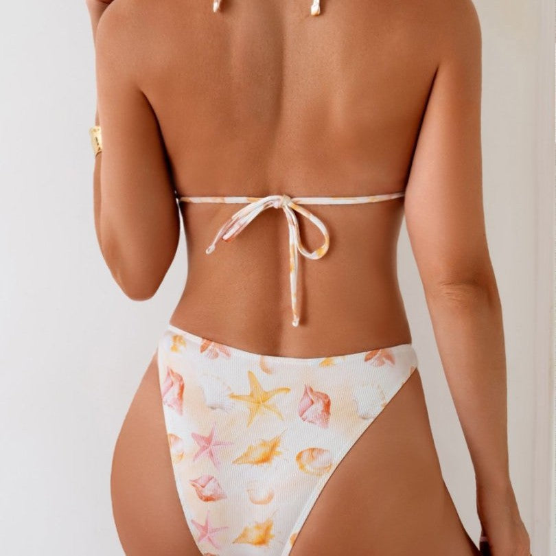 Damen Triangelbikini mit maritimen Mustern Echo Archiv