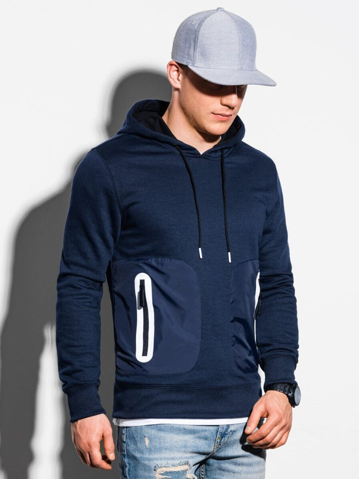 Herren Kapuzenpullover mit funktionalen Taschen und stylischem Design Echoarchiv