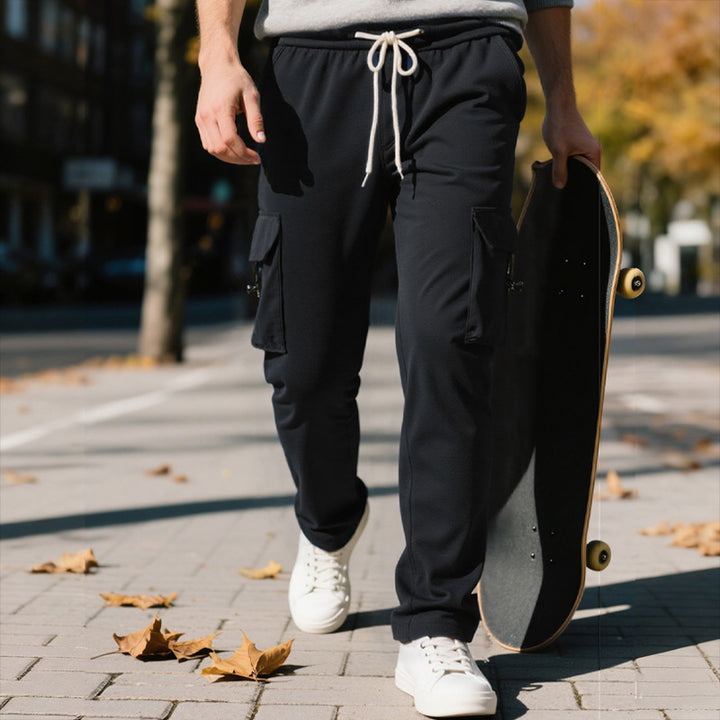 Herren bequeme Cargo-Jogginghose mit praktischen Seitentaschen Echoarchiv
