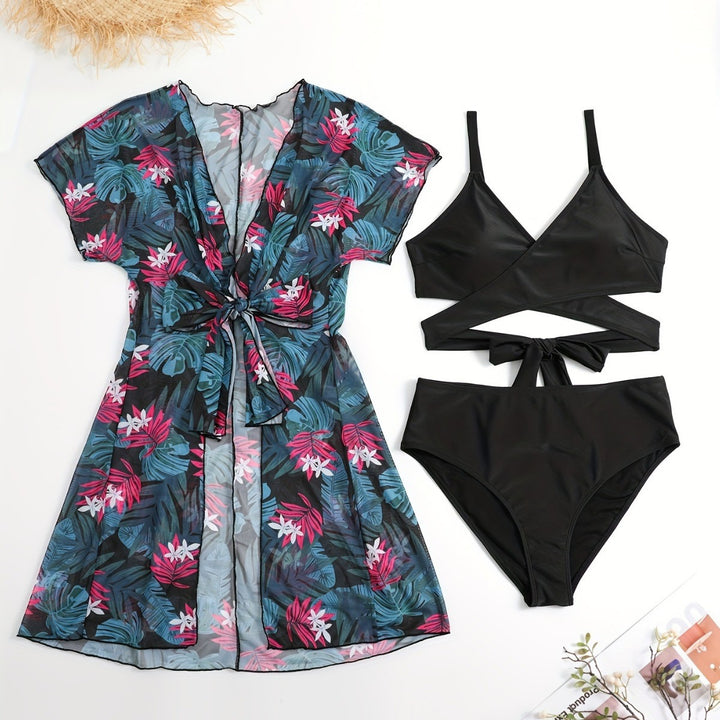 Damen Wickelkleid und Bikini-Set Echo Archiv