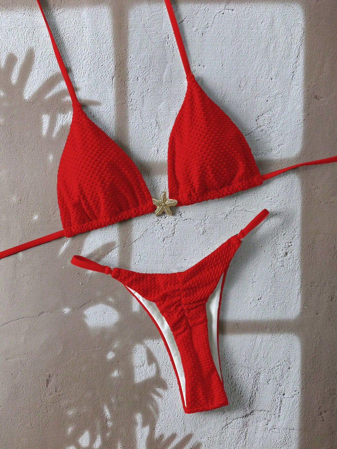 Damen Triangel-Bikini mit strukturiertem Stoff und maritimen Details Echo Archiv