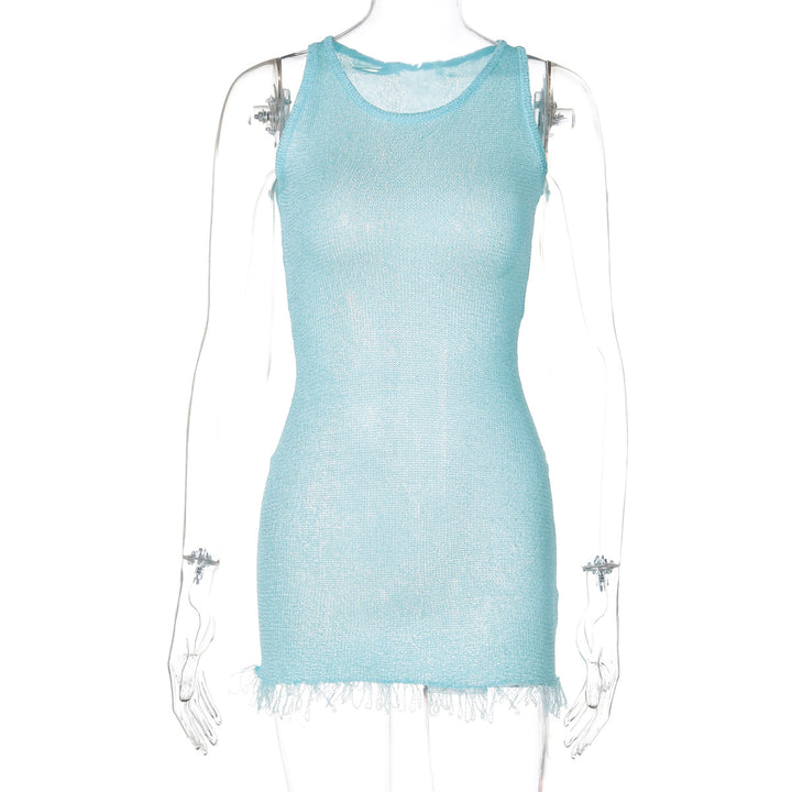 Damen Netzkleid mit zarten Fransen Echo Archiv