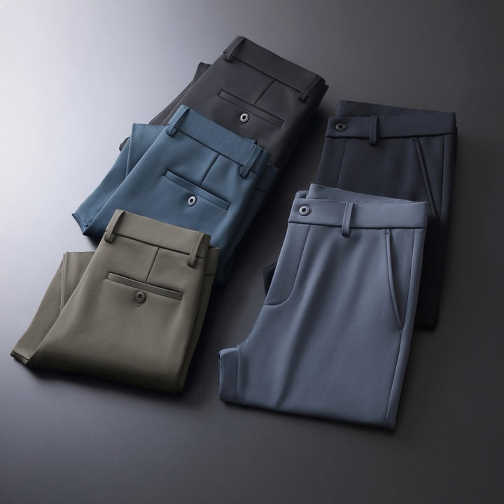 Herren moderne Chino-Hose mit elastischem Bund und seitlichen Taschen Echoarchiv