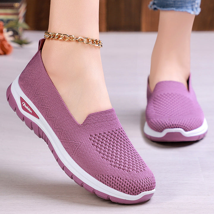 Damen nan nahtloser Strick-Slip-On mit gepolstertem Memory-Fußbett und flexibler Profillaufsohle Echo Archiv