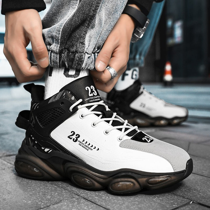 Unisex futuristische Plateau-Sneaker mit sichtbaren Luftkapseln, verstärkter Fersenzone und anatomischer Innensohle – Norré