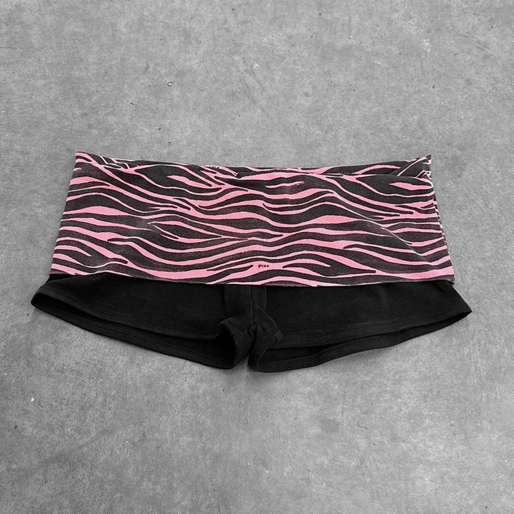 Damen Sportliche Shorts mit modischem Zebra-Muster Echo Archiv