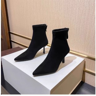 Damen Modische spitze Stiefeletten mit hohem Absatz Echo Archiv