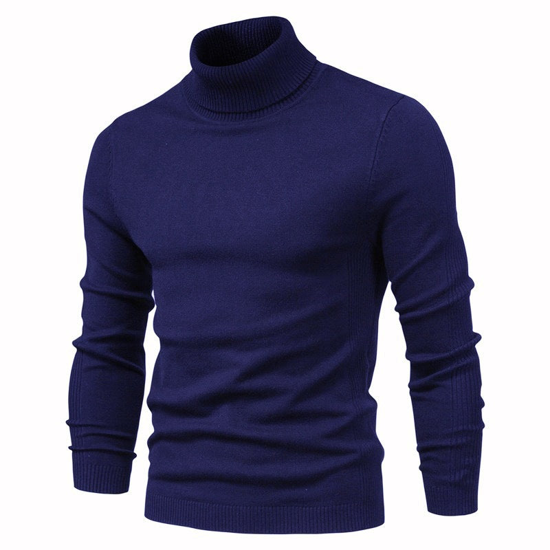 Herren eleganter Rollkragenpullover aus feinem Strick Echoarchiv