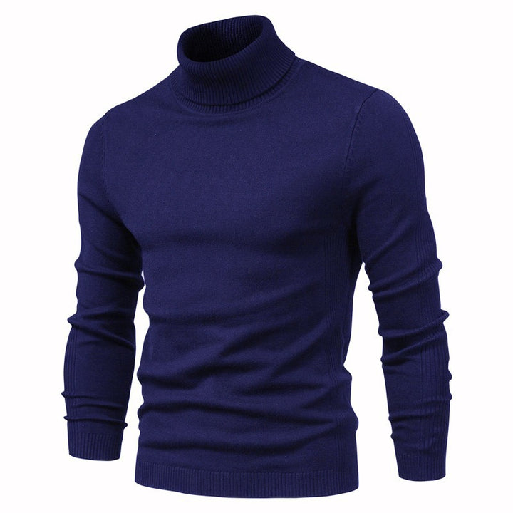 Herren eleganter Rollkragenpullover aus feinem Strick Echoarchiv