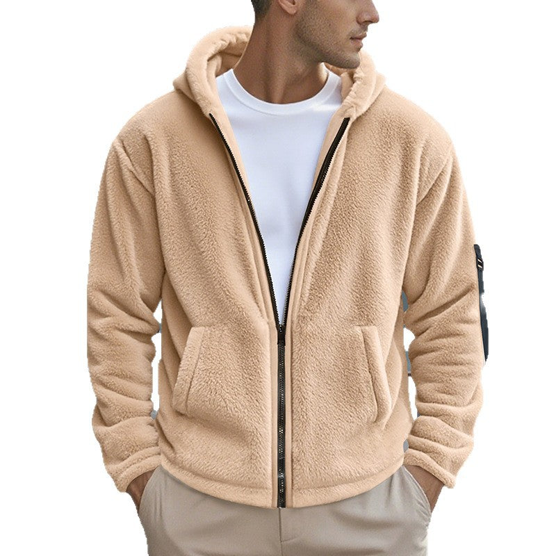 Herren Fleecejacke mit hohem Kragen und Wärmeisolierung Echoarchiv