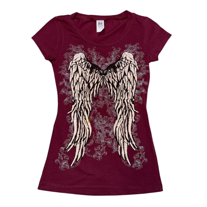 Damen T-Shirt mit Engelprint Echo Archiv