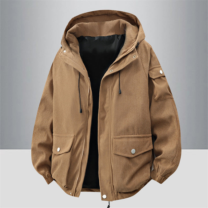Herren Modische Outdoorjacke mit Kapuze Echo Archiv