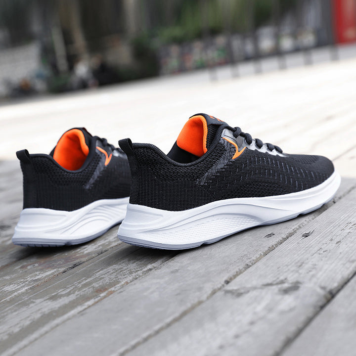 Damen nan nahtloser Strick-Walkingschuh mit atmungsaktivem Maschenoberteil, ergonomischer Wellendämpfung und verstärkter Fersenlasche Echo Archiv
