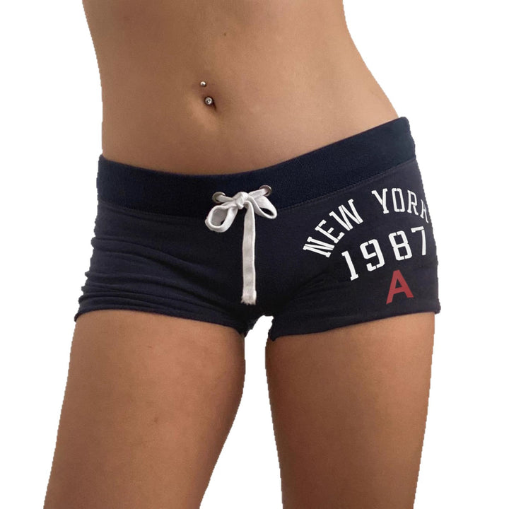 Damen Sportliche Badeshorts mit hohem Bund und verstellbarem Kordelzug Echo Archiv