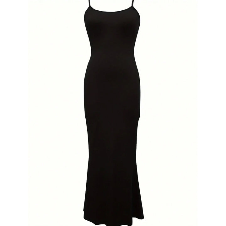 Damen figurbetontes Maxikleid mit schmalen Trägern und elegantem Schnitt Echo Archiv