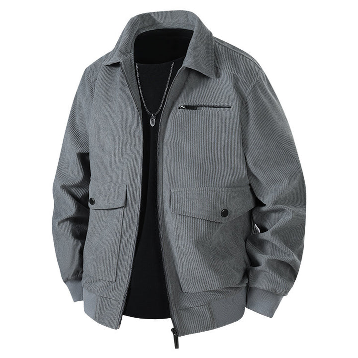 Herren Lässige Cordjacke mit praktischen Taschen Echo Archiv