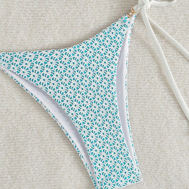Damen Triangel-Bikini mit verspieltem Blumendruck Echo Archiv