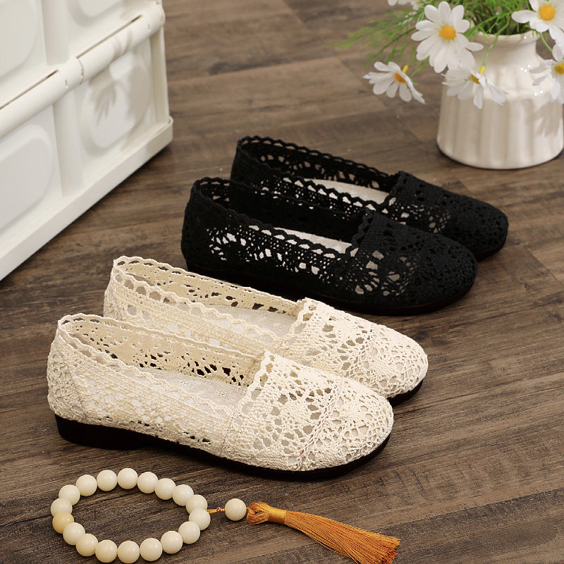 Damen elegante und atmungsaktive Spitzenschuhe Echo Archiv